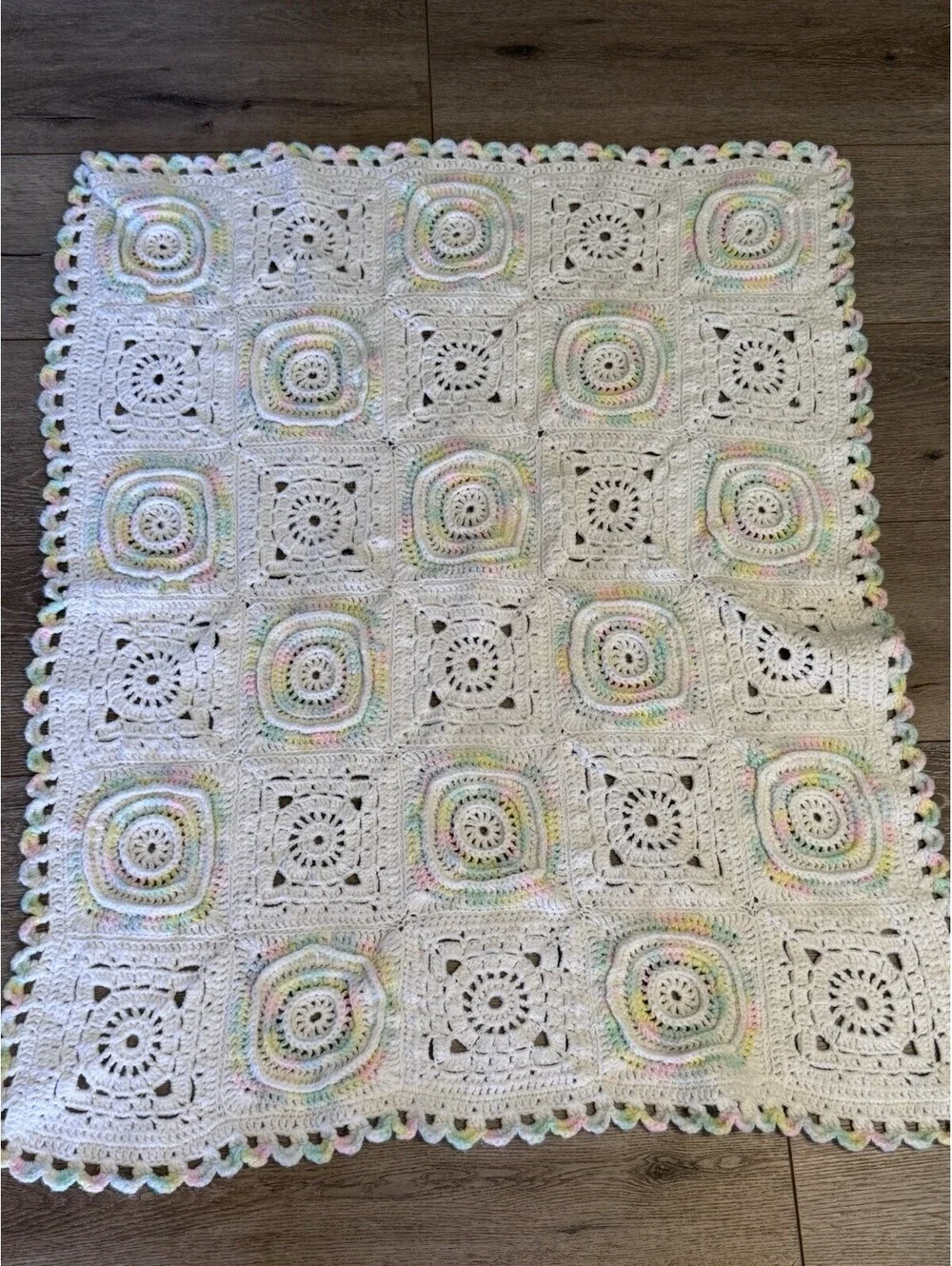 Lap afghan/baby afghan approx 3ft